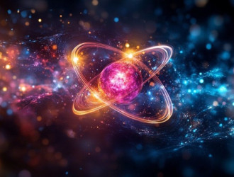 StockCake Vibrant atomic representation 1744559322