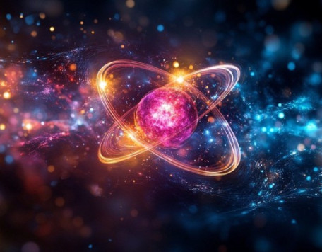 StockCake Vibrant atomic representation 1744559322
